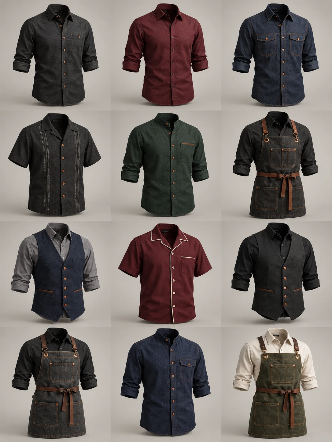 Bars & Entertainment — photorealistic 3D apparel concept 01, AI-generated design inspiration