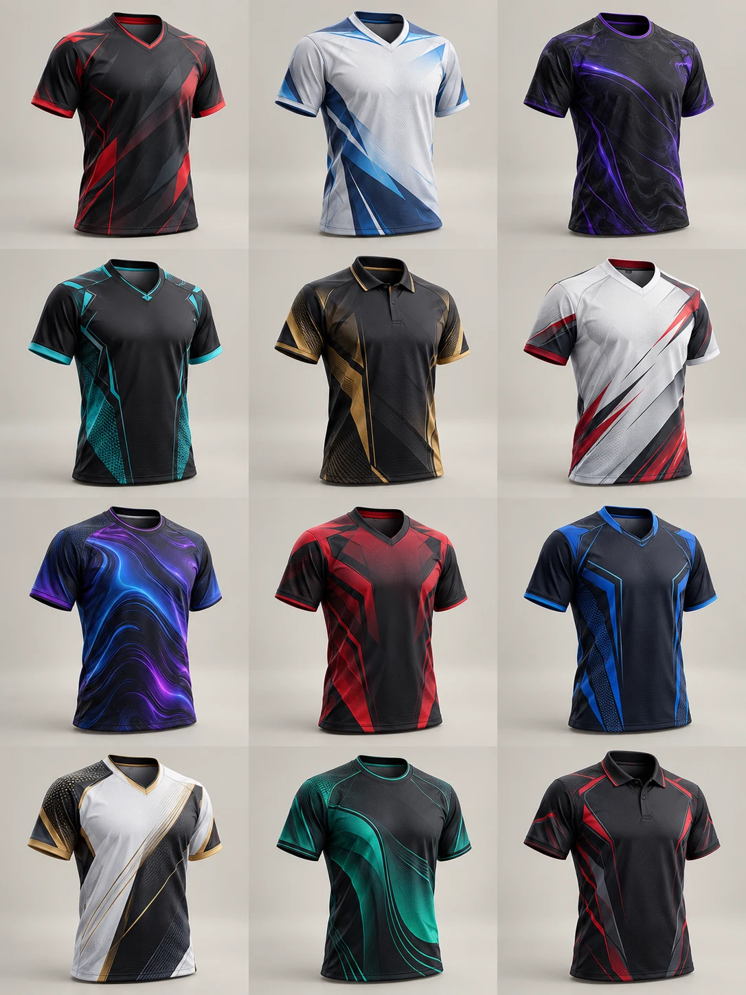 Esports — photorealistic 3D apparel concept 01, AI-generated design inspiration