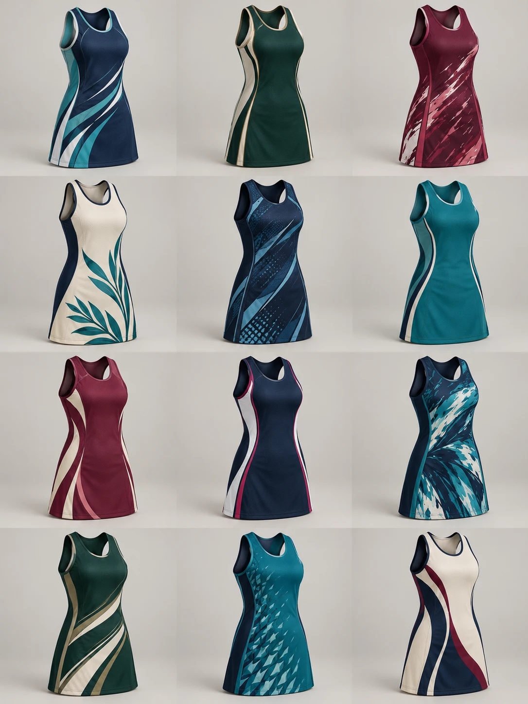 Netball — photorealistic 3D apparel concept 01, AI-generated design inspiration
