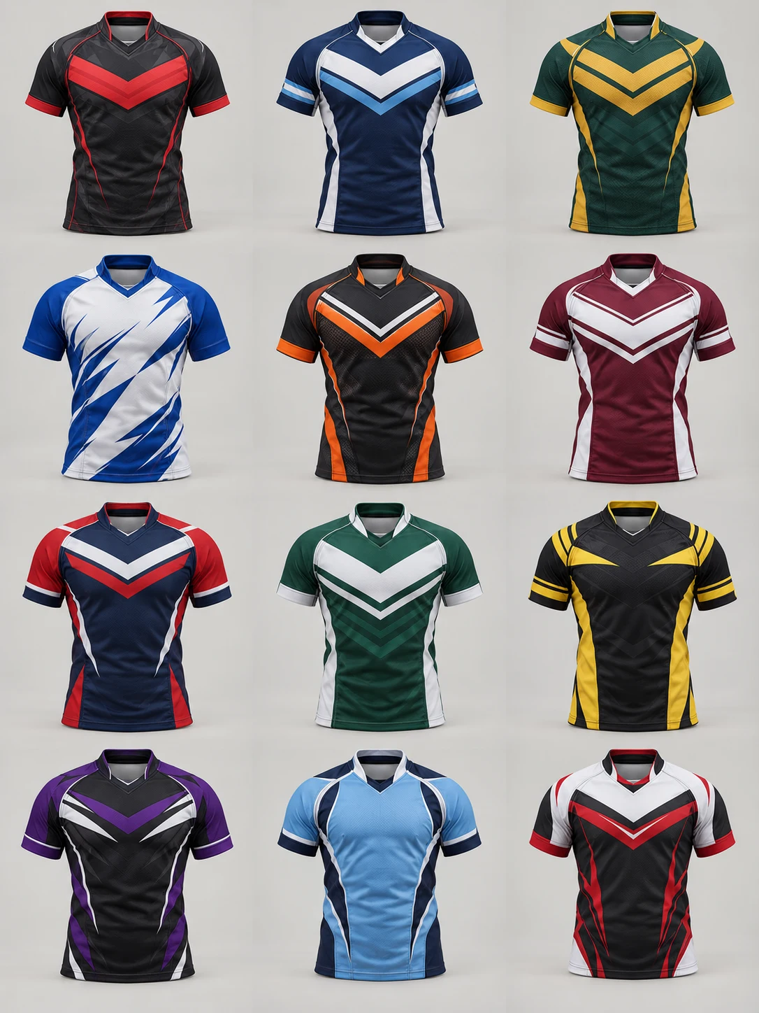 Rugby League — photorealistic 3D apparel concept 01, AI-generated design inspiration