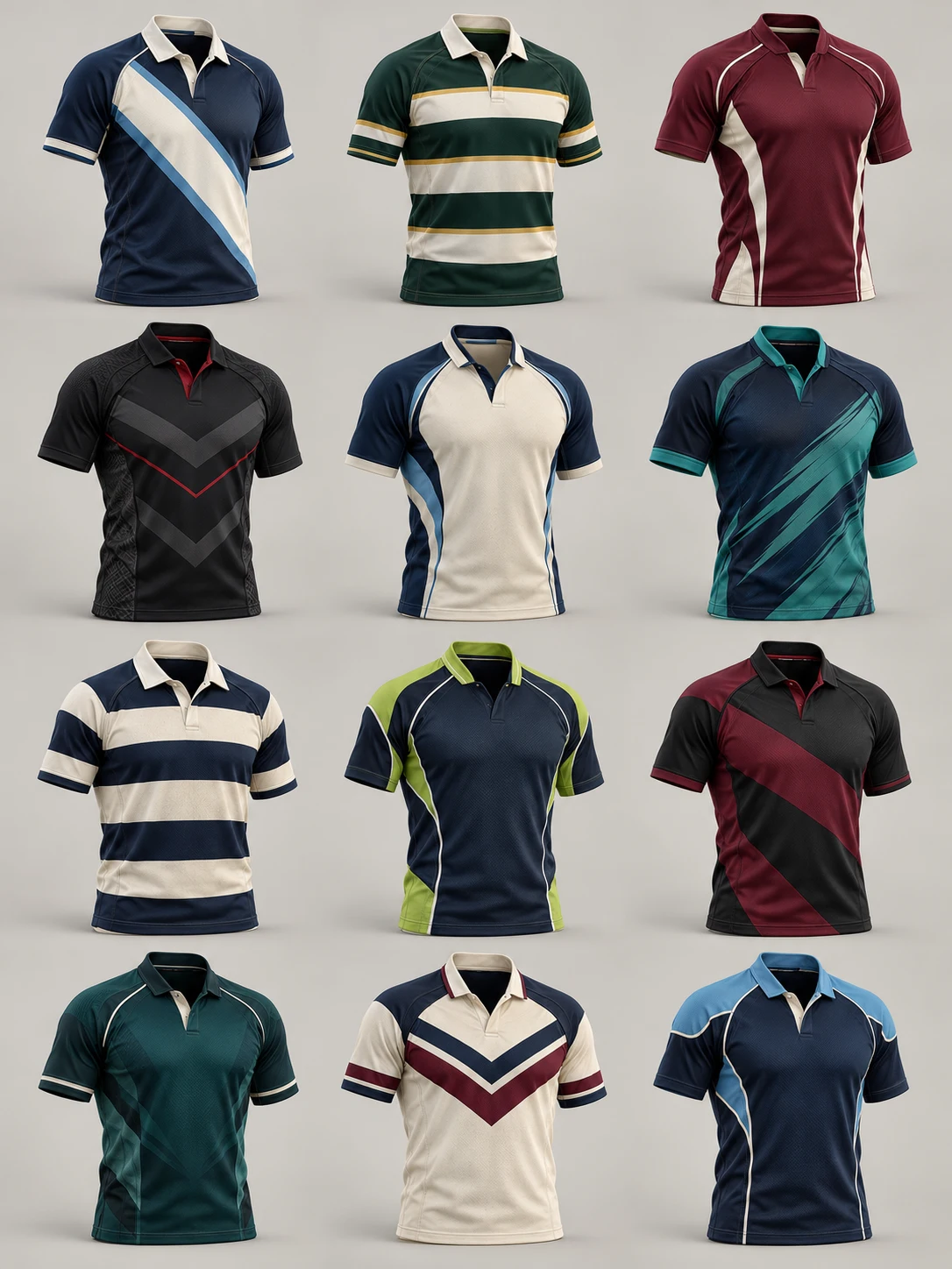 Rugby — photorealistic 3D apparel concept 01, AI-generated design inspiration