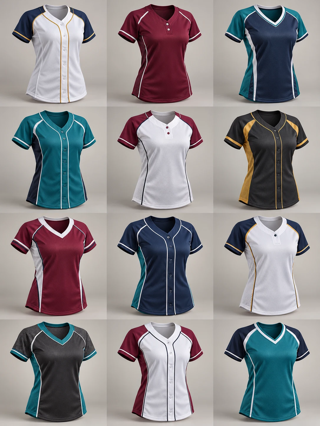 Softball — photorealistic 3D apparel concept 01, AI-generated design inspiration